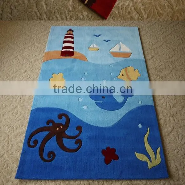 100%nature Wool Made Animal Pattern Kids Cartoon Rugs