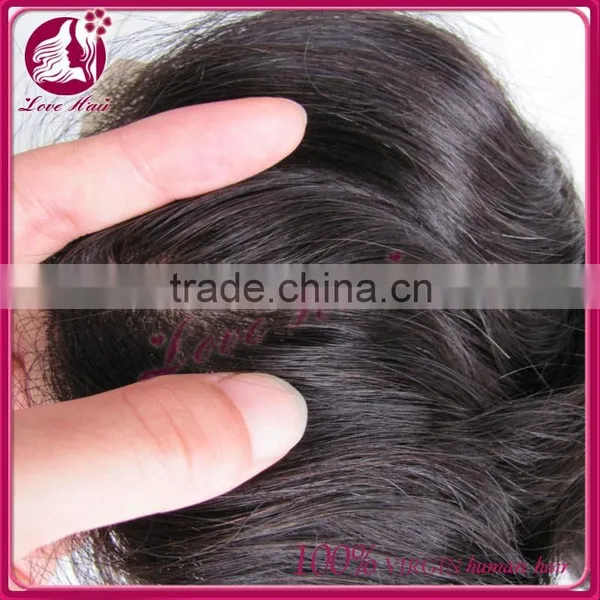 Hot Selling 4*4 Silky Straight Wave Natural Black Lace Closure With Brazilian Virgin Hair