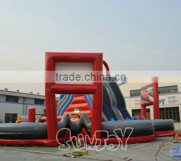 Large Giant Big Amusement Park Joy Slide Obstacle Combo photo-5