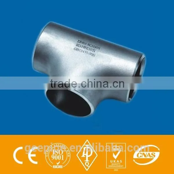 Stainless Steel Seamless Fittings Red Tee photo-3