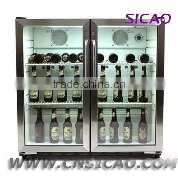 208L Two Glass Door Beverage Display Cooler for Beer photo-3