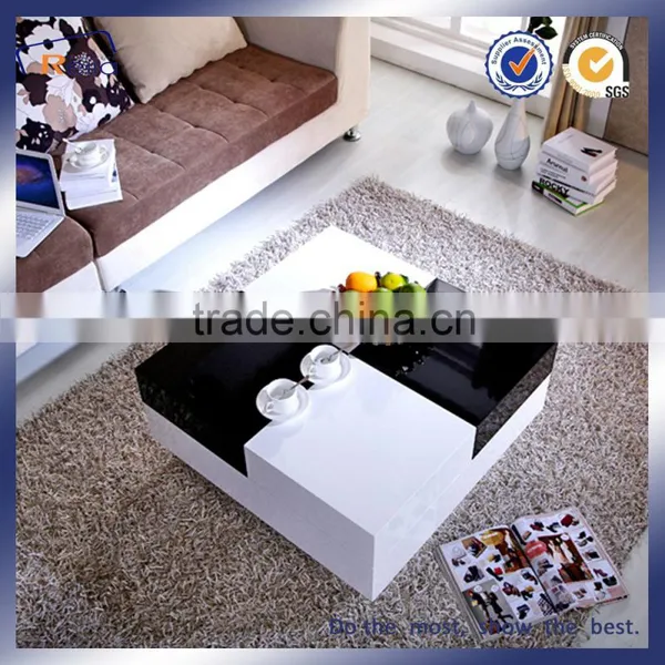 MDF High Gloss Extended Coffee Table/Tea Table photo-2