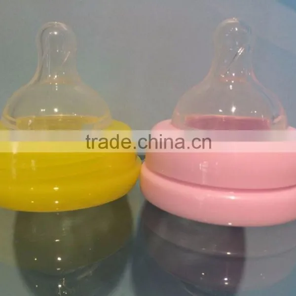 Momy Realistic Teat Wide Neck Silicone Baby Water Bottle Nipples photo-3