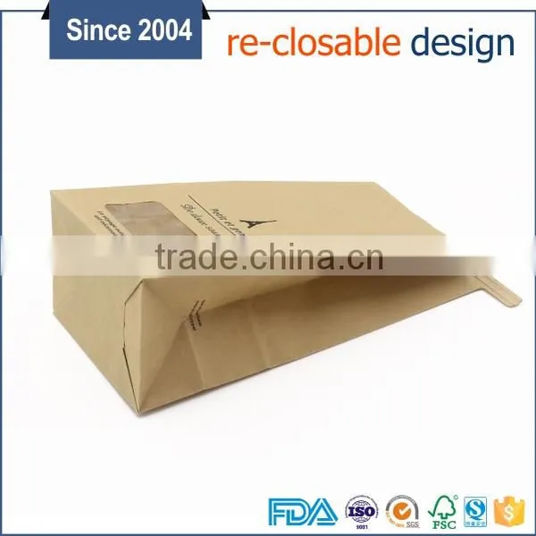 Kraft Paper Bag Disposable Bag With Window for Nuts Custom Logo photo-6