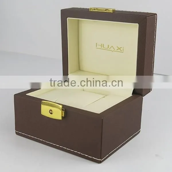 2015 Guangzhou Wholesale Factory Price PU Leather Watch Boxes Display photo-4