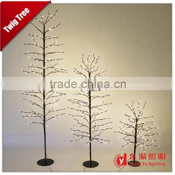 3' Artificial Mixed Twigs Christmas Led Light Trees photo-3