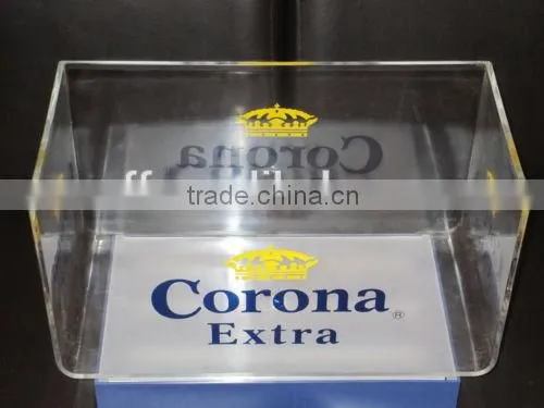 Large Capacity Light up Plastic Led Acrylic Corona Ice Bucket