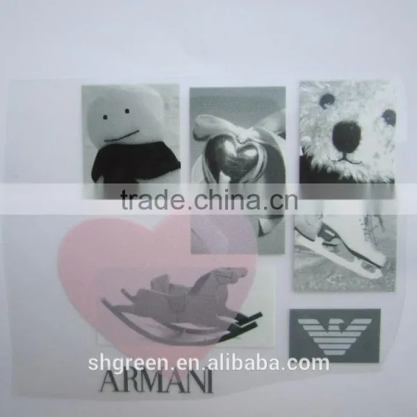 Plastic Film Heat Pressed Transfer Tag for Boxer Shirt photo-5