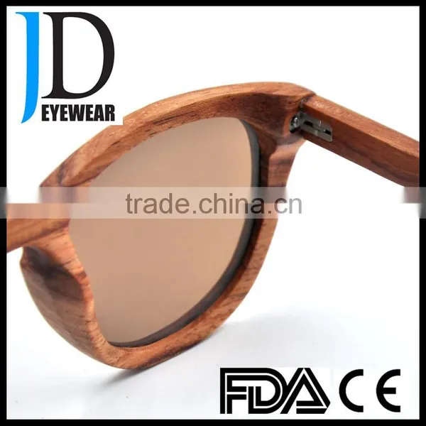 High Quality Cat.3 UV400 OEM Skateboard Wood Sunglasses photo-5