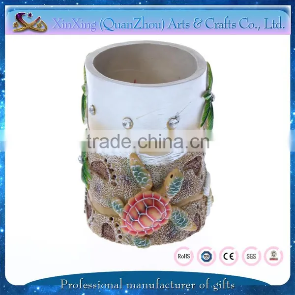 2016 Beautiful Souvenir Resin Decoration Fancy Custom Pen Holder