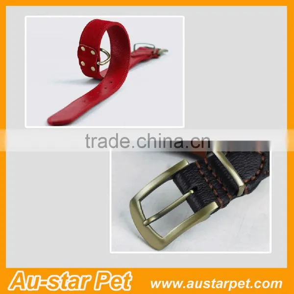 Private Label Standard Wholesale Pet Products Pet Genuine Leather Collars photo-2