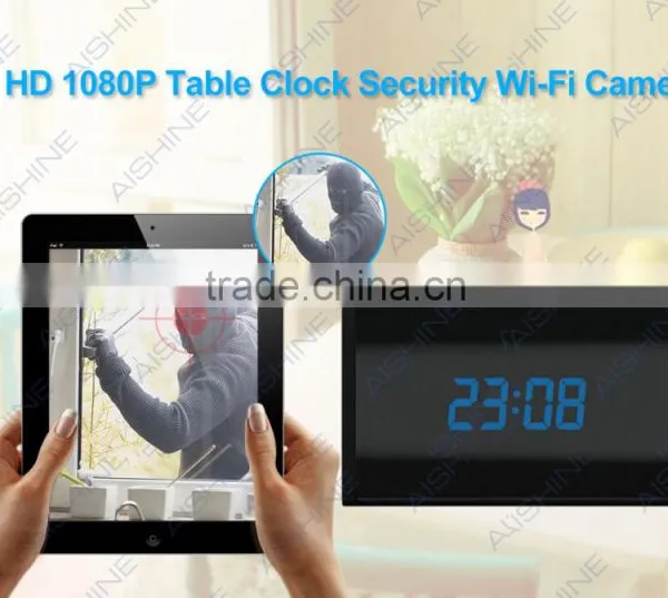 High-tech Multi-functional Item Integrating Spy Table Clock Camera Suppport External 64gb sd Card photo-6