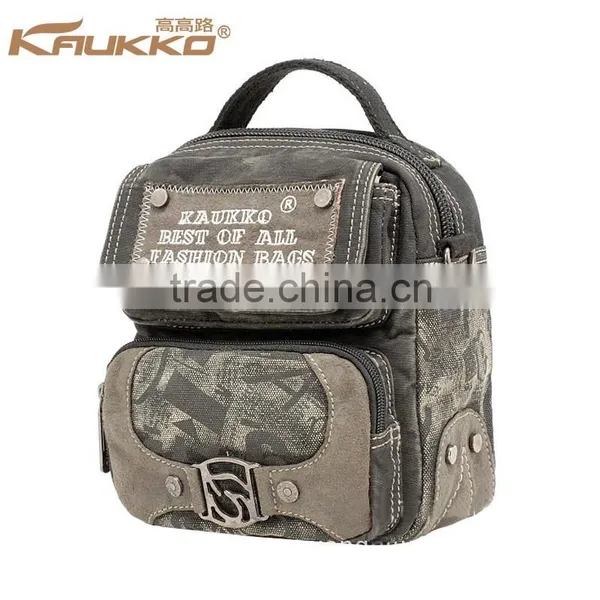 Stylish Canvas Waist Bag Fanny Pack Waist Belt Bag Waist Pack Small Sport Bag photo-2