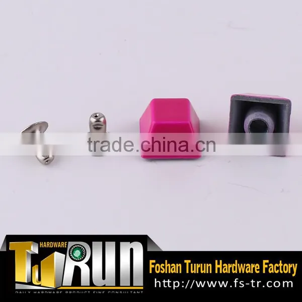 Handbag Parts Two Part Button in Metal Saddlery Rivet
