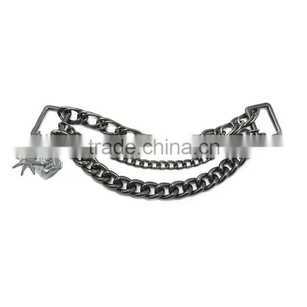 Manufacture Decorative Metal Black Double Link Chain photo-6