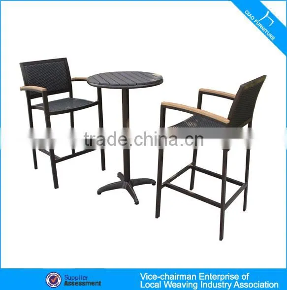 Внешняя пабовая стол и стулья с деревянной верхней частью PS-wood 646+8604 photo-2