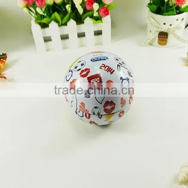 Ball Shape Gift Packing Metal Tin Small Round Tin Cans Custom Size photo-2