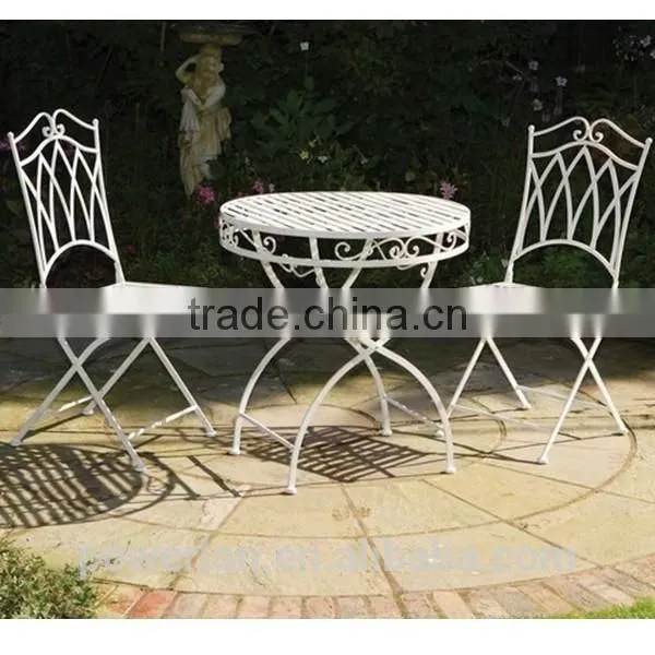 POWERLON Gothic Matl Bench Shabby Chic Metal Outdoor Furniture Anti White Color photo-4