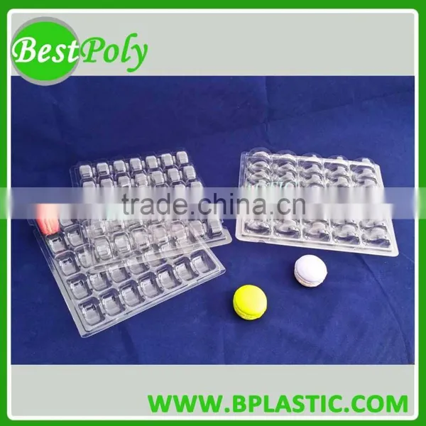 0.55mm Clear PET Clamshell Macaron Packaging for Christmas photo-3
