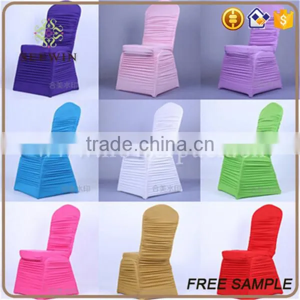 Normal Pattern Ruffled Cheap Spandex Chair Cover photo-6