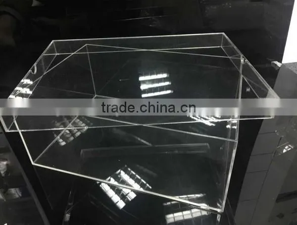 Bespoke Acrylic Shoe Box/Customized Transoparent Plexiglass Boxes With Removable Lid