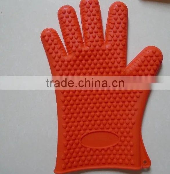 Hot Baking Microwave Oven Cooking Mitts Kitchen Heat Resistant Silicone Glove photo-3