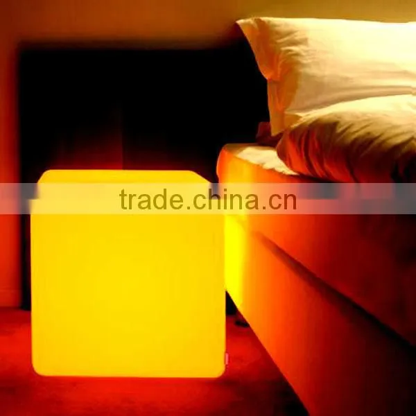 High Stability Modern Fashion LED Furniture Plastic Lighting Decorative Cube Chiar/table photo-2