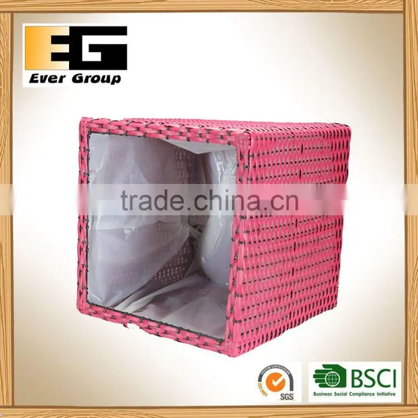 Plastic Rattan Basket Garden Planter Flower Pot photo-4