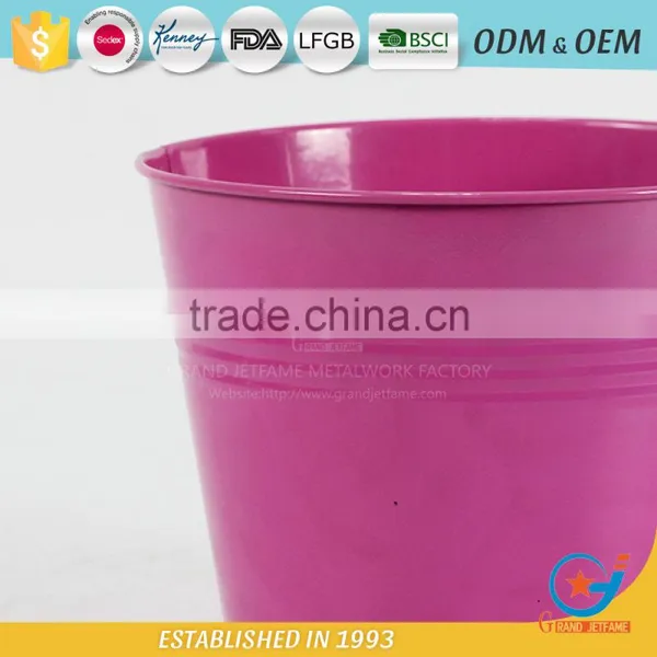 Decorative Plant Pot Covers Outdoor Metal Garden Galvanised Plant Pots photo-5