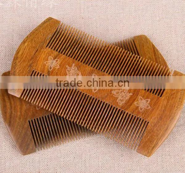 Both Sides of Wooden Comb;comb photo-3