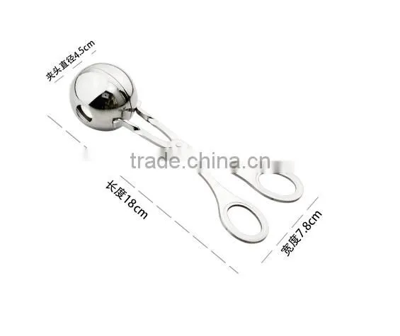 18/8 Scissor Ice Scream Tongs Stainless Steel Kitchen Tongs photo-5