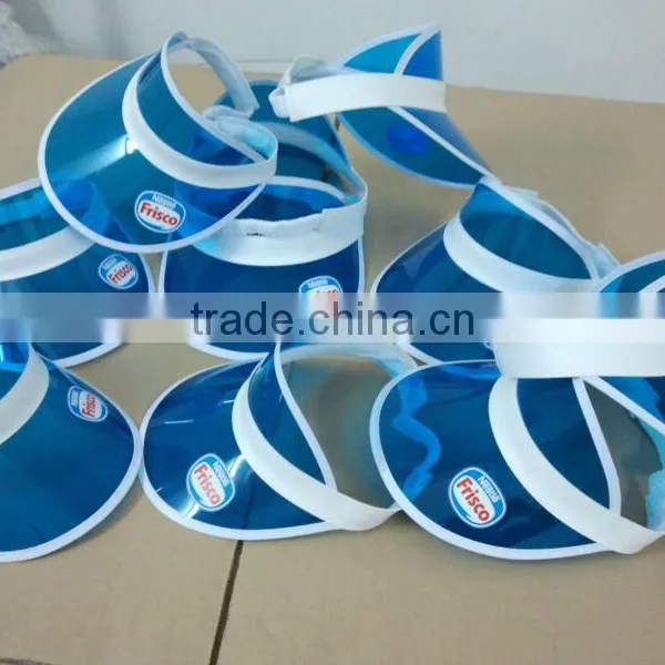 Nestle Uv/pvc Sun Visor Hats With Printing Logo--pass the uv Transmittance and 6p Test photo-2
