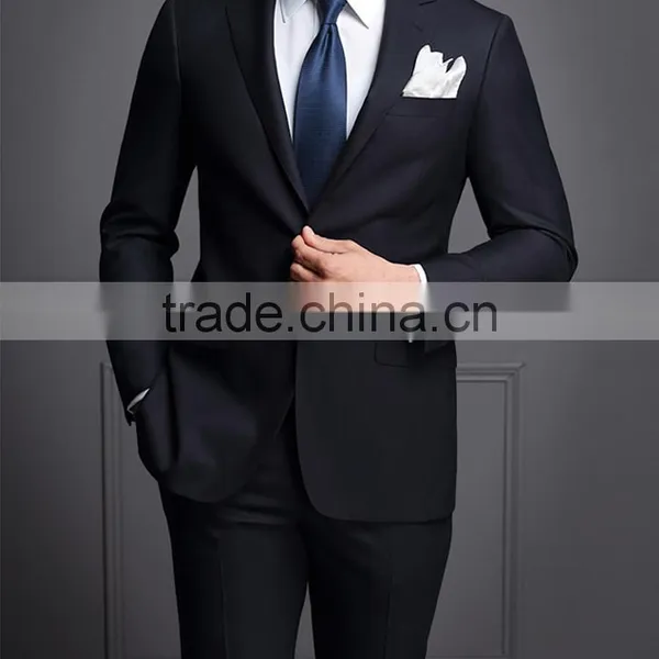 New Arrival Dark Blue Gents Suits Pant Coat Mens Business & Wedding Suit photo-4