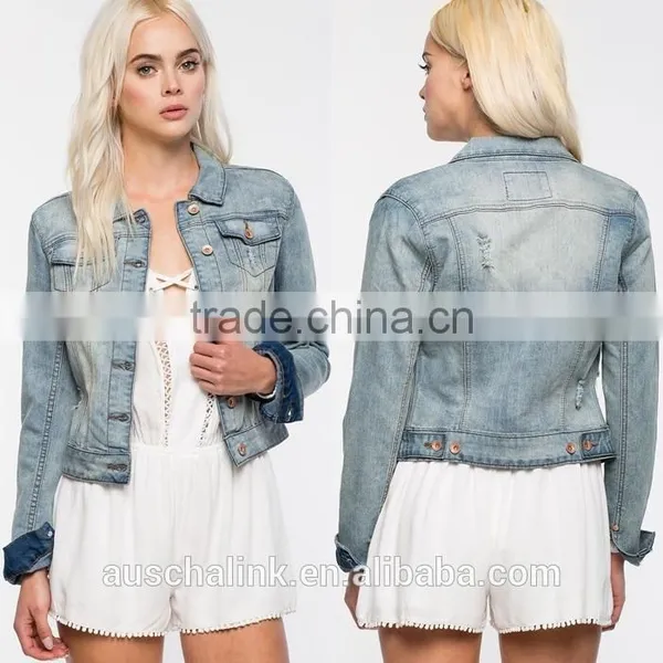 2016 Hot Sale Fancy Denim Jackets Wholesale Made in China photo-5