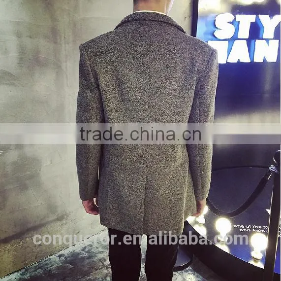 Wool Winter Coat . Men Overcoat BCL005 photo-2