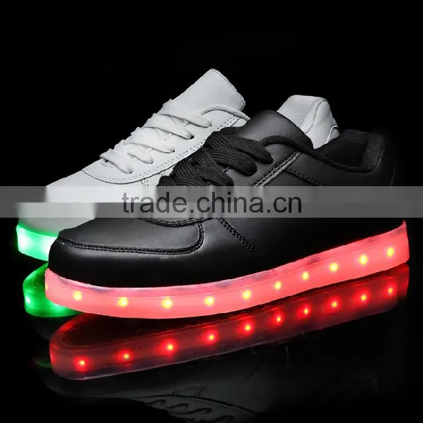 2017 Wholesale Led Light up Shoes Men Led Flat Shoes Couple photo-6