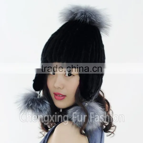 CX-C-42B Wholesale Genuine Mink Fur Cap 2016 Fashion Hat Custom Hats Women photo-4