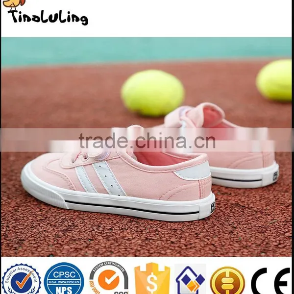 High Quality Canvas Fabric Canvas Shoes for Girls and Boys Kids Wholesale Shoes photo-3