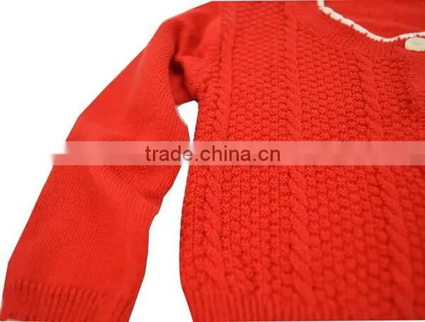 Sweater Knit Fabric Models Sweater for Girls Cardigan Sweater photo-3