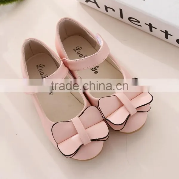 Zm50301b Bowknot Single Shoes Childern Spring and Summer New Modle Girl pu Leather Shoe photo-3