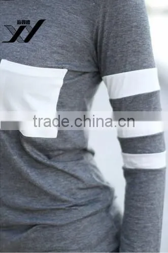 Long Sleeve Women Patchwork T-shirt photo-5