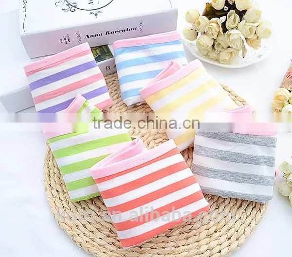 New Design Promotion Stripe Ladies Cotton Full Briefs Cheap Panties Women photo-2