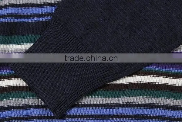 Long Sleeve Half Zip Neck 100% Yak Knitting Patterns Men Sweater for OEM photo-6