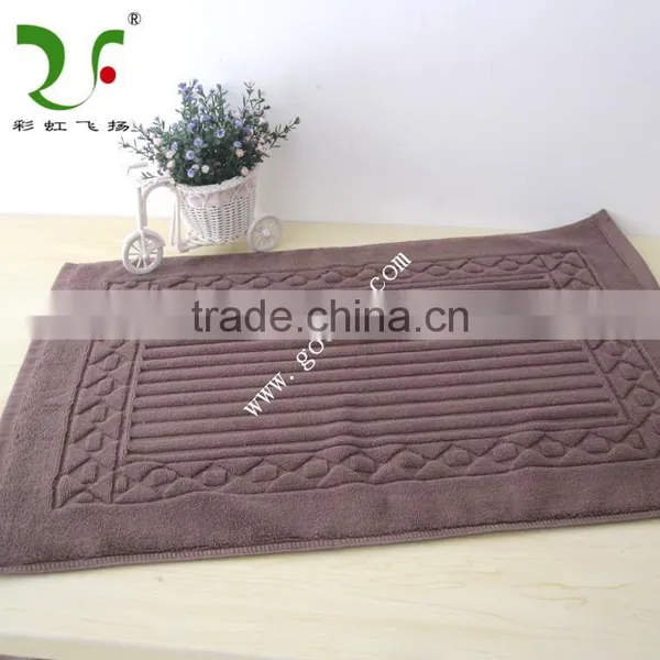 Woven Logo Hotel Bathroom Shower Foot Towel Mat photo-2