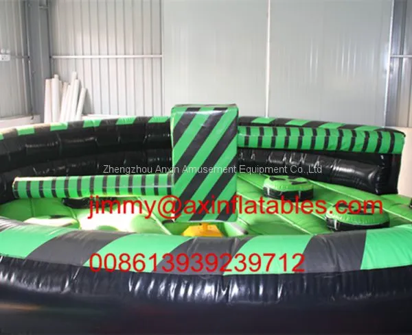 Adult Giant Outdoor Dia 8M Multi-play Inflatable Meltdown Wipeout Games For Sale photo-3