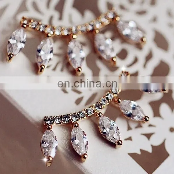 Fashion Ear Cuff Gold Zircon Ear Clip photo-4