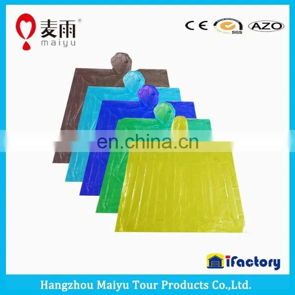 Disposable Plastic Poncho/raincoat With Logo for Riding Bike photo-5