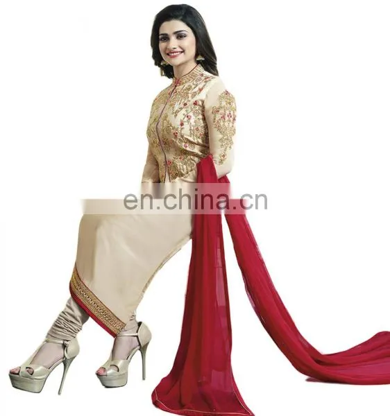 2017 Ladies Party Wear Salwar Kameez / Semi-Stitched Koti Style Salwar Suits 2017(salwar Kameez Suits) photo-4
