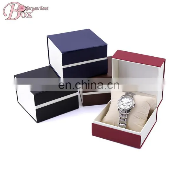 2017 Custom Watch Box Paper Rectangle Foam Inside Packaging Box photo-3