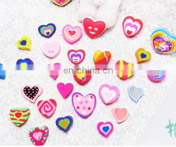 heart shape eraser valentine eraser children fancy eraser set